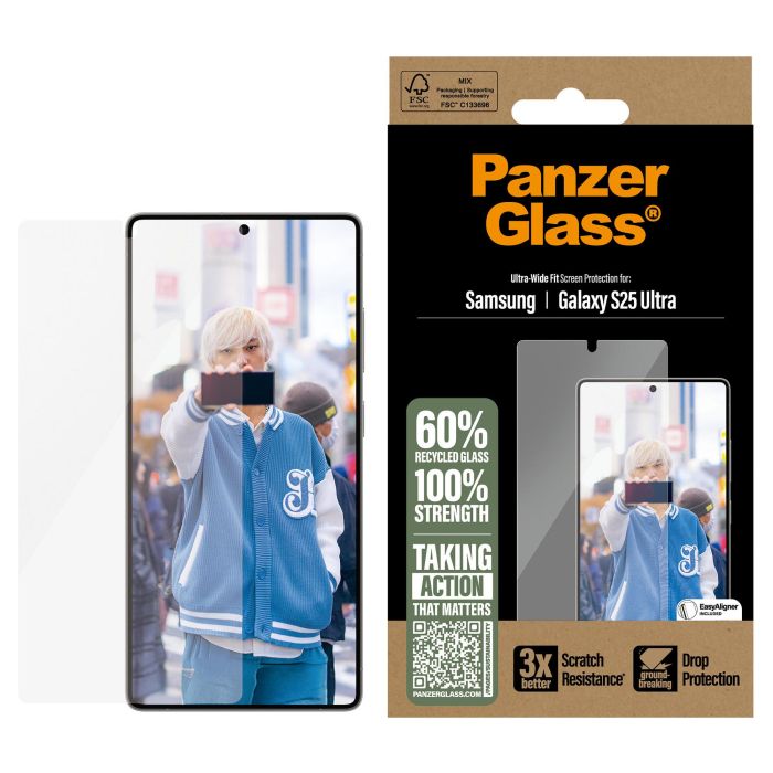 PanzerGlass Protector de Pantalla Samsung Galaxy S25 Ultra Vidrio Templado Resistente a Rayones y Golpes PanzerGlass Protector de Pantalla Samsung Galaxy S25 Ultra Vidrio Templado Resistente a Rayones y Golpes