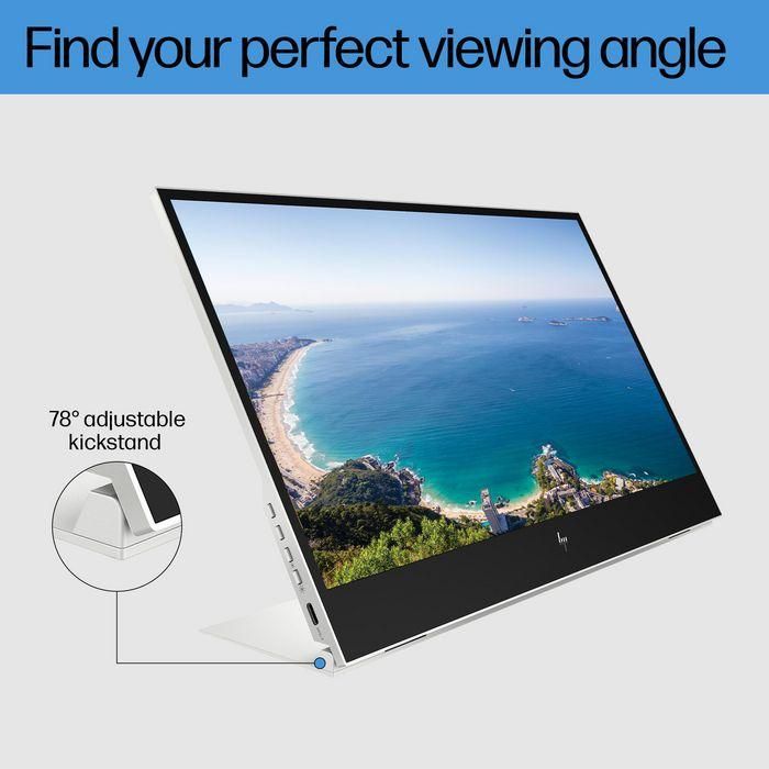 HP E14 G4 Monitor Portátil con Conexión USB-C, Pantalla Extra Brillante y Soporte Abatible para Máxima Productividad y Trabajo Flexible 8 HP E14 G4 Monitor Portátil con Conexión USB-C, Pantalla Extra Brillante y Soporte Abatible para Máxima Productividad y Trabajo Flexible 8