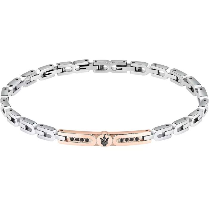 Pulsera Hombre Maserati ICONIC Acero Inoxidable Plateado