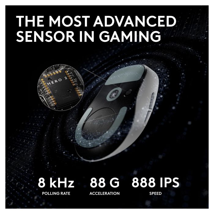 Logitech PRO X Superlight 2 Ratón Gaming Inalámbrico Lightspeed Blanco Óptico 32000 DPI 0,5 ms 16 Logitech PRO X Superlight 2 Ratón Gaming Inalámbrico Lightspeed Blanco Óptico 32000 DPI 0,5 ms 16
