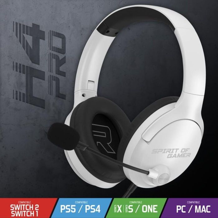 Auriculares con Micrófono Spirit of Gamer Pro H4 Blanco 8