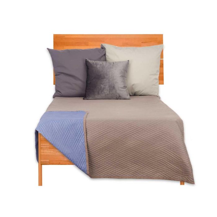 Colcha Cama Reversible 240X260 Gris Oscuro Y Azul Giftdecor (6 Unidades) 1 Colcha Cama Reversible 240X260 Gris Oscuro Y Azul Giftdecor (6 Unidades) 1
