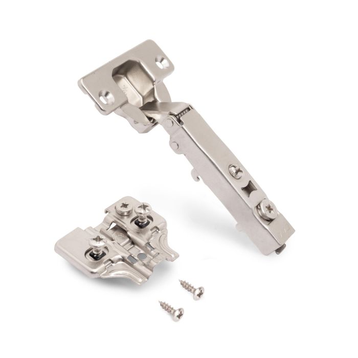 Emuca Lote de 20 bisagras rectas X92 con cierre suave y suplementos montaje mixto, Diámetro 5x9.5mm, Altura 0, Acero, Níquel 1 Emuca Lote de 20 bisagras rectas X92 con cierre suave y suplementos montaje mixto, Diámetro 5x9.5mm, Altura 0, Acero, Níquel 1