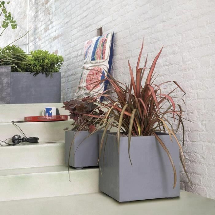 Deroma 9H91ZSZ217 Jardinera Muret Millennium R con Reserva de Agua, Gris Ceniza, 79 cm 3