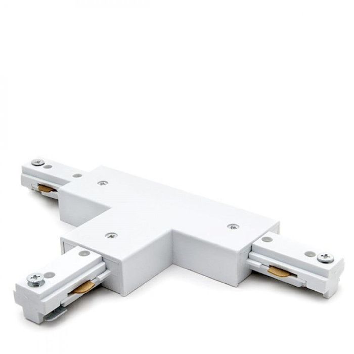 Conector T para Carril Bifásico Focos LED Blanco 0 Conector T para Carril Bifásico Focos LED Blanco 0