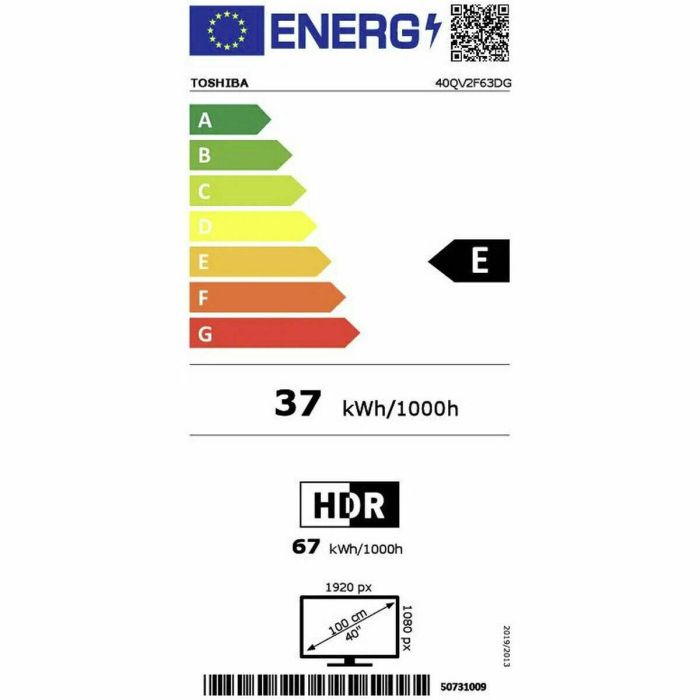 Smart TV Toshiba 40QV2F63DG 40" LED 1 Smart TV Toshiba 40QV2F63DG 40" LED 1