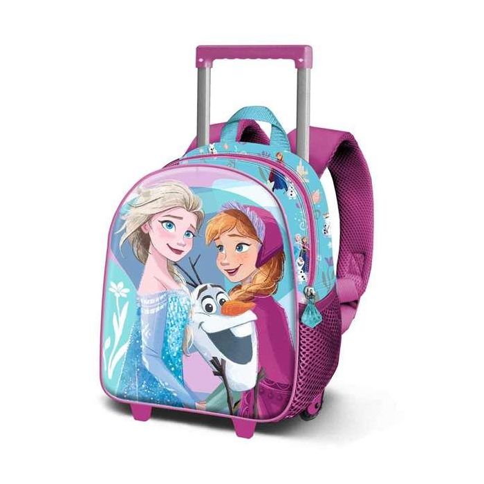 Karactermania Mochila 3D con Ruedas Pequeña Frozen 2 Family 26x13x34 cm