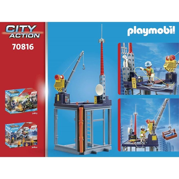 Construcción con grúa playmobil city action 2 Construcción con grúa playmobil city action 2