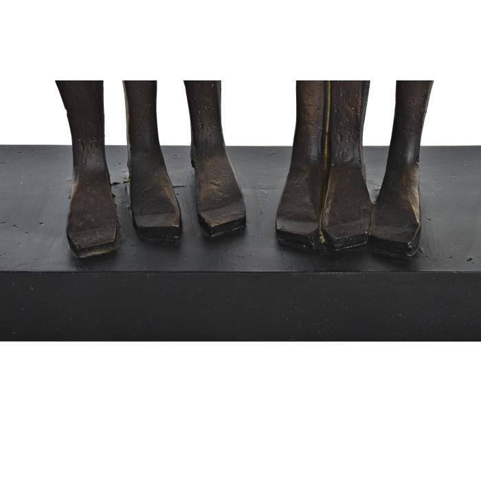 DKD Home Decor Figura Decorativa Moderna de Resina con Diseño de Personas, Acabado Negro y Cobrizo, Dimensiones 40x34.5x10.5 cm 2 DKD Home Decor Figura Decorativa Moderna de Resina con Diseño de Personas, Acabado Negro y Cobrizo, Dimensiones 40x34.5x10.5 cm 2