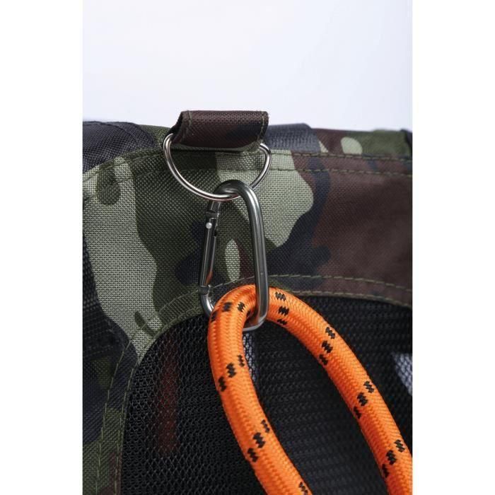 Bolsa de transporte - M PETS - REMIX 2 en 1 Camuflaje y Naranja - 41 x 28 x 28 cm - Plegable - Ligera - Arnés con cinturón 5 Bolsa de transporte - M PETS - REMIX 2 en 1 Camuflaje y Naranja - 41 x 28 x 28 cm - Plegable - Ligera - Arnés con cinturón 5