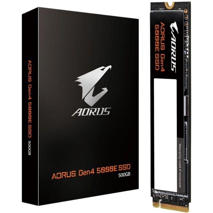 GIGABYTE AORUS Gen4 5000E SSD 500GB NVMe PCIe 4.0 - Disco de Estado Sólido de Alto Rendimiento