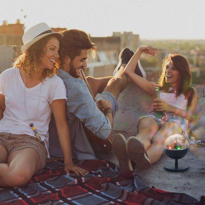 Proyector LED Recargable con Altavoz Istarlyt InnovaGoods 4 Proyector LED Recargable con Altavoz Istarlyt InnovaGoods 4