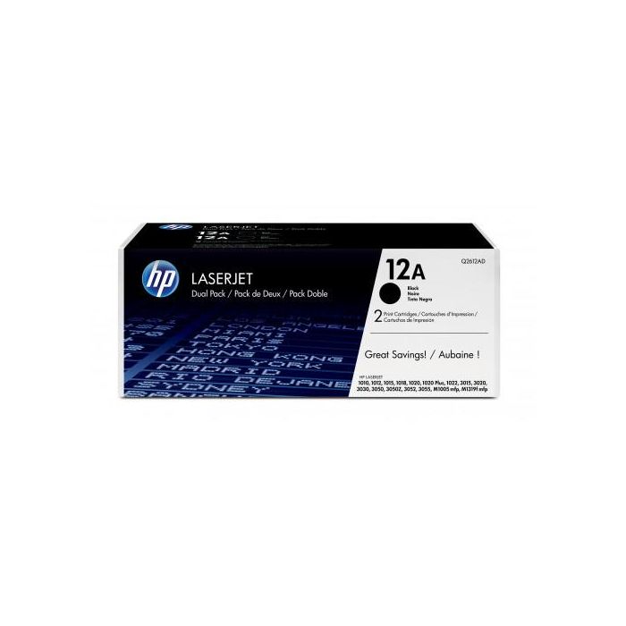 HP Laserjet 1010/1012/1020/1015/3015/3020/3030 Toner (Pack 2)