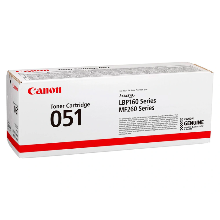 Canon Tóner 051 Negro Original 1700 páginas para i-SENSYS LBP162dw
