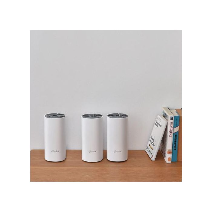 TP-LINK Deco E4 (3-pack) Doble banda (2,4 GHz / 5 GHz) Wi-Fi 5 (802.11ac) Blanco, Gris 2 Interno 2