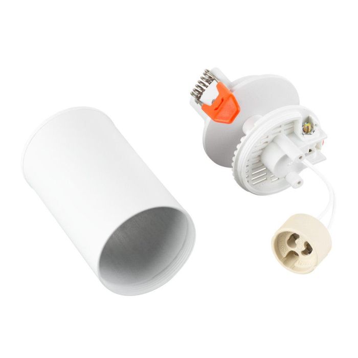 LUM-RGU10-W Spot Empotrable GU10 Blanco Orientable (Sin Bombilla) para Techo Interior, Ideal Salón Dormitorio Cocina Tienda 2