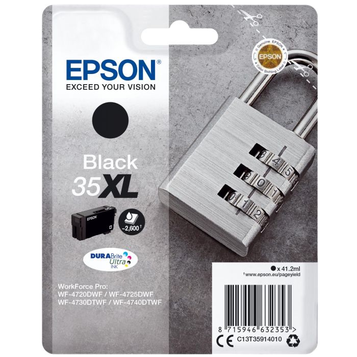 EPSON Singlepack Black 35XL DURABrite Ultra Ink EPSON Singlepack Black 35XL DURABrite Ultra Ink