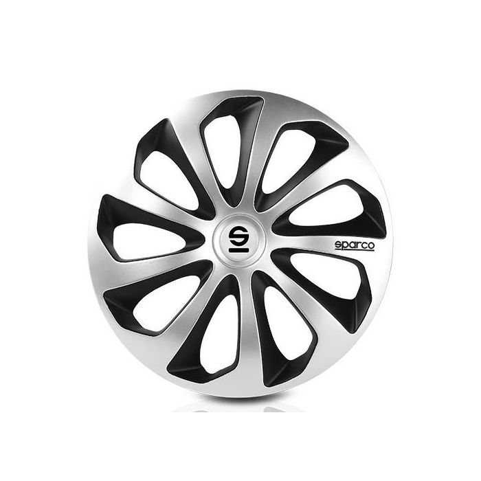 Tapacubos Sparco SPC1473SVBK Plateado Negro 14" Negro/Plateado 1 Tapacubos Sparco SPC1473SVBK Plateado Negro 14" Negro/Plateado 1