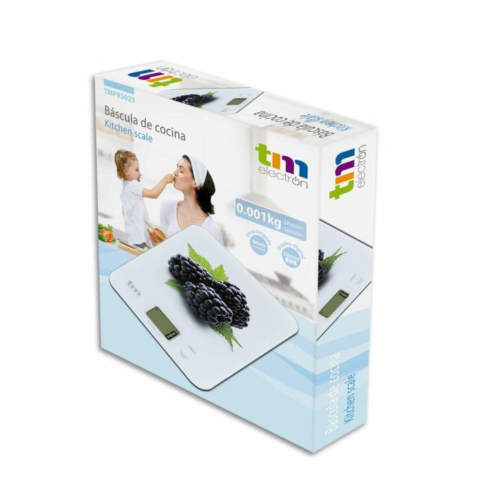 Báscula de Cocina TM Mora 8 kg (22,4 x 18,5 cm) 1 Báscula de Cocina TM Mora 8 kg (22,4 x 18,5 cm) 1