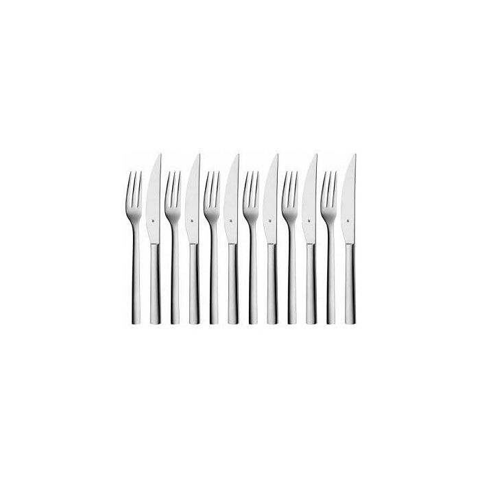 WMF 1291436046 Nouva Steakbesteck-Set 12-teilig, 230 mm 0 WMF 1291436046 Nouva Steakbesteck-Set 12-teilig, 230 mm 0