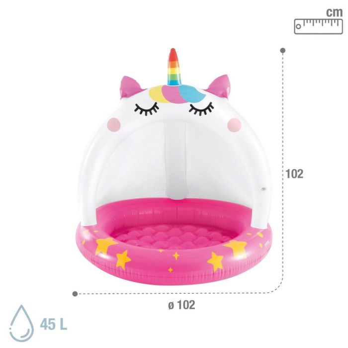 Piscina Hinchable para Niños Intex Gato Unicornio 45 L 101 x 102 x 102 cm (6 Unidades) 3