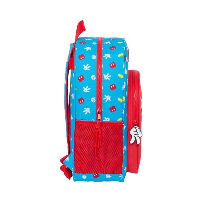 Mochila Escolar Mickey Mouse Clubhouse Fantastic Azul Rojo 33 x 42 x 14 cm 1