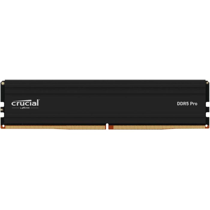 Crucial Pro 16 GB DIMM 288-PIN Low Profile 6000 MHz PC5-48000 CL48 1.1V Unbuffered On-Die ECC DDR5 Mattschwarz