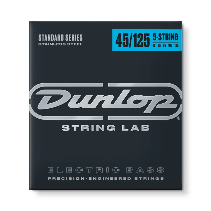 Dunlop Juego Cuerdas Bajo Stainless Steel 5 St. 45-125 - Respuesta Tonal Brillante, Medias Frecuencias Focalizadas y Graves Equilibrados 0 Dunlop Juego Cuerdas Bajo Stainless Steel 5 St. 45-125 - Respuesta Tonal Brillante, Medias Frecuencias Focalizadas y Graves Equilibrados 0