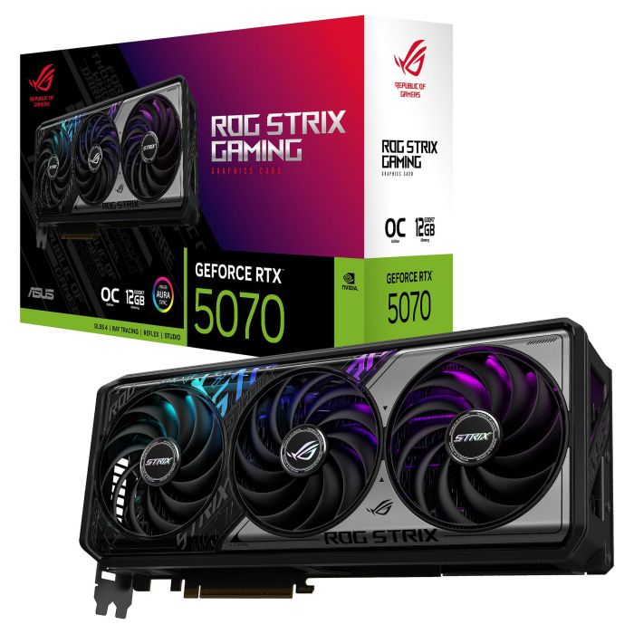 Asus Tarjeta Gráfica ROG Strix OC GeForce RTX 5070 12GB GDDR7 90YV0M80-M0NA00