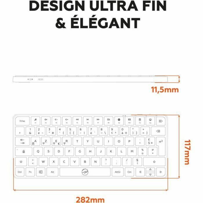 Teclado Mobility Lab KMP2000W Mini Blanco 1 Teclado Mobility Lab KMP2000W Mini Blanco 1