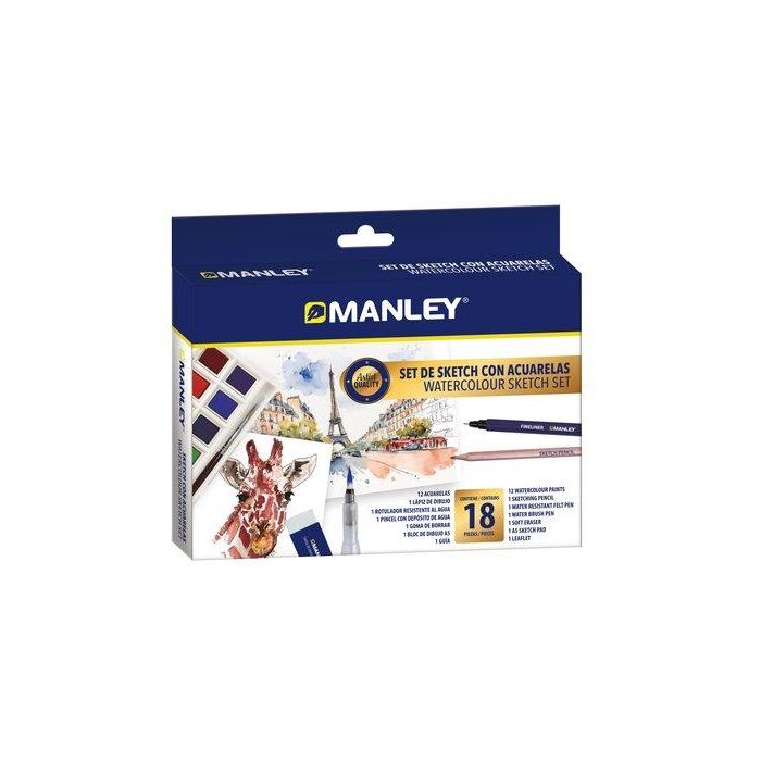 Acuarelas Manley Sketch Set De 18 (Set de 8)