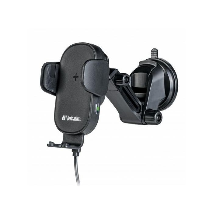 Verbatim Fwc-01 Cargador Inalámbrico Qi para Coche, 15W, Compatible con Móviles