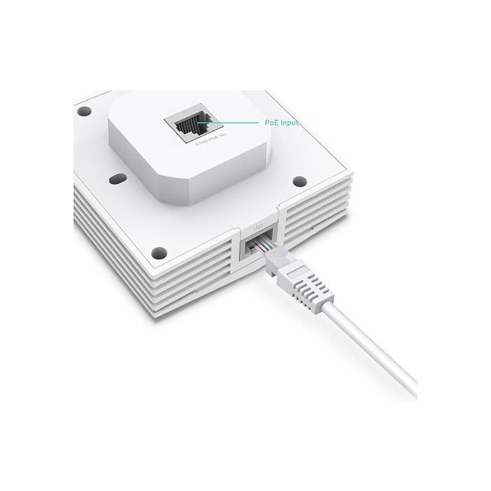 TP-LINK Punto de acceso Wi-Fi 6 de banda dual de placa de pared AX3000 PUERTO: 2 puertos Gigabit RJ45 VELOCIDAD: 574Mbps en 2,4GHz + 2402Mbps en 5GHz 3 TP-LINK Punto de acceso Wi-Fi 6 de banda dual de placa de pared AX3000 PUERTO: 2 puertos Gigabit RJ45 VELOCIDAD: 574Mbps en 2,4GHz + 2402Mbps en 5GHz 3