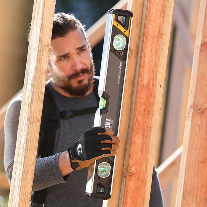 Toughbuilt Nivel magnético tubular burbuja iluminada LED 60cm, precisión fresado, imanes neodimio, referencia Tb-h2-l-m60lh-m 6