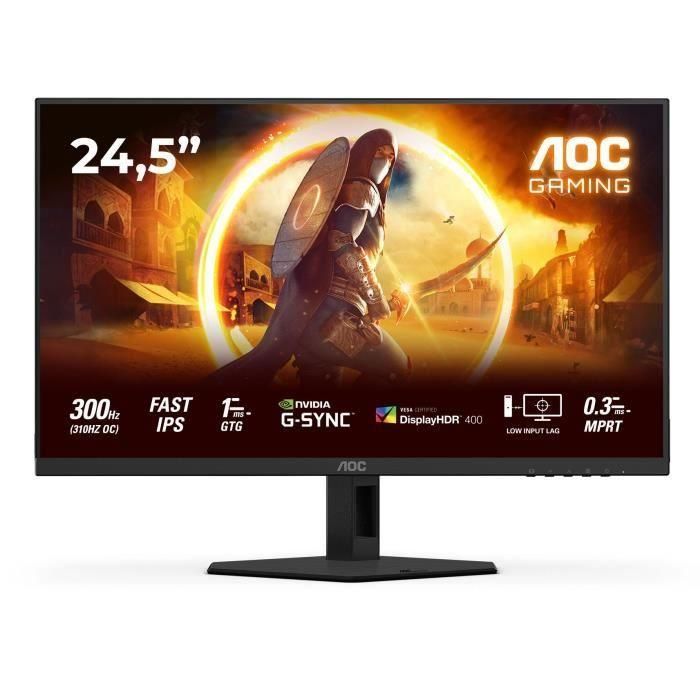 Pantalla Gamer para PC - AOC - FHD - 24,5'' - 300 Hz - IPS rápido - 0,3 ms - 25G4SRE 0 Pantalla Gamer para PC - AOC - FHD - 24,5'' - 300 Hz - IPS rápido - 0,3 ms - 25G4SRE 0