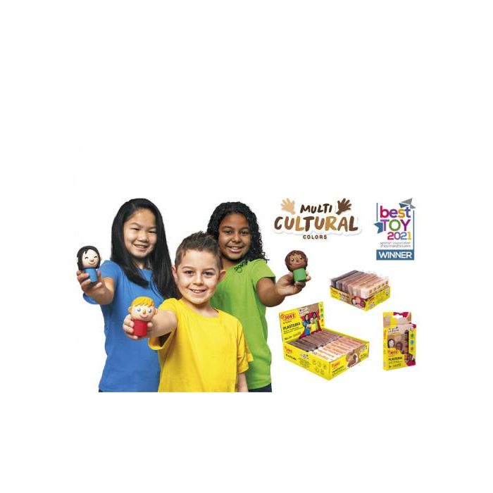 Plastilina Jovi 90 Colores Multicultural Barra 15 Gr. Estuche De 6 5