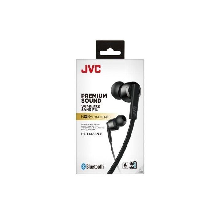 Auriculares Inalámbricos JVC HA-FX65BN/ Bluetooth/ Negros