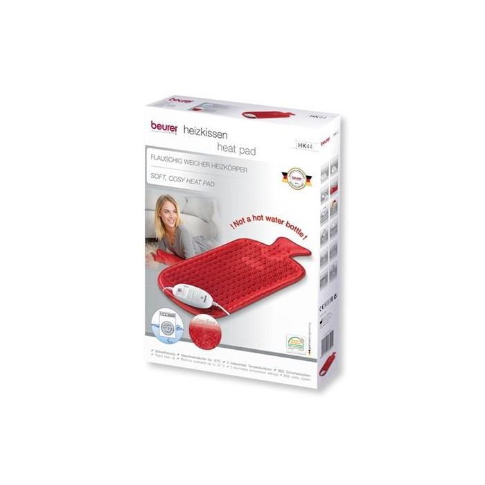 Beurer HK-44 Almohadilla Electrónica de Tacto Suave en Forma de Bolsa de Agua (30x50 cm) 1