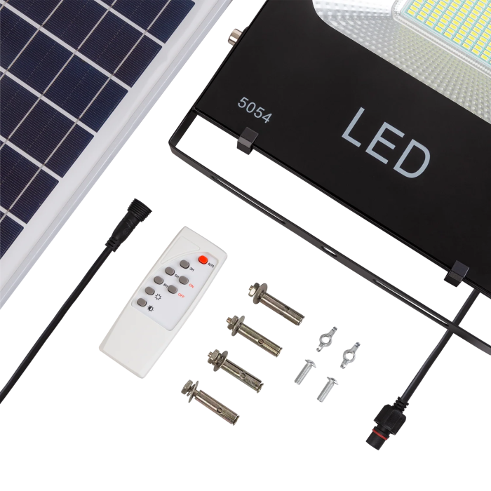 HO Foco Proyector LED 100W 10.000Lm 6000K Solar con Control Remoto Panel 6V/25W HO-626005-CW 6