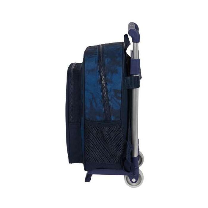 Mochila Escolar con Ruedas Batman Legendary Azul marino 27 x 33 x 10 cm 2