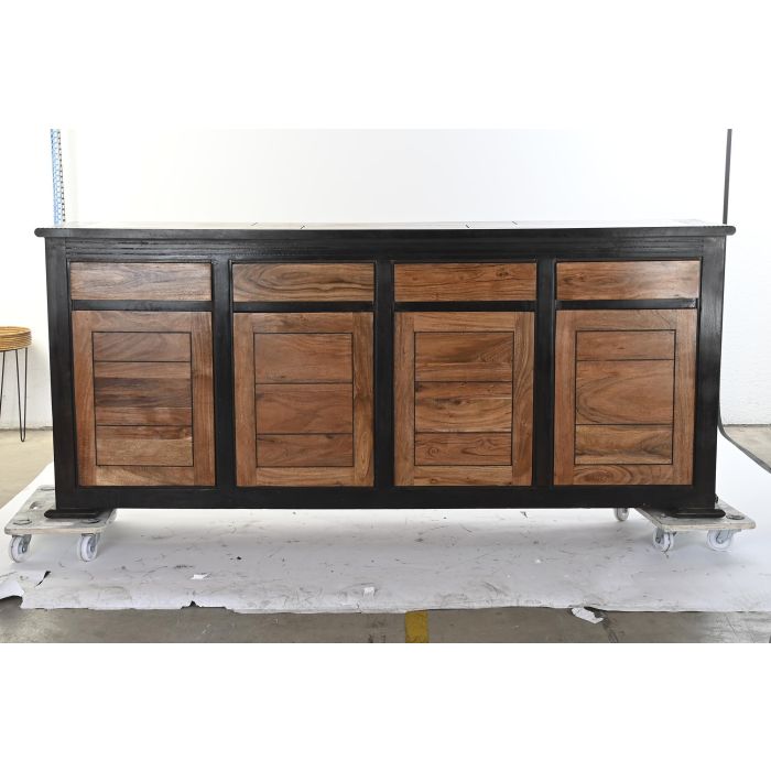 Buffet DKD Home Decor Negro Negro 45 x 86 x 200 cm 8 Buffet DKD Home Decor Negro Negro 45 x 86 x 200 cm 8