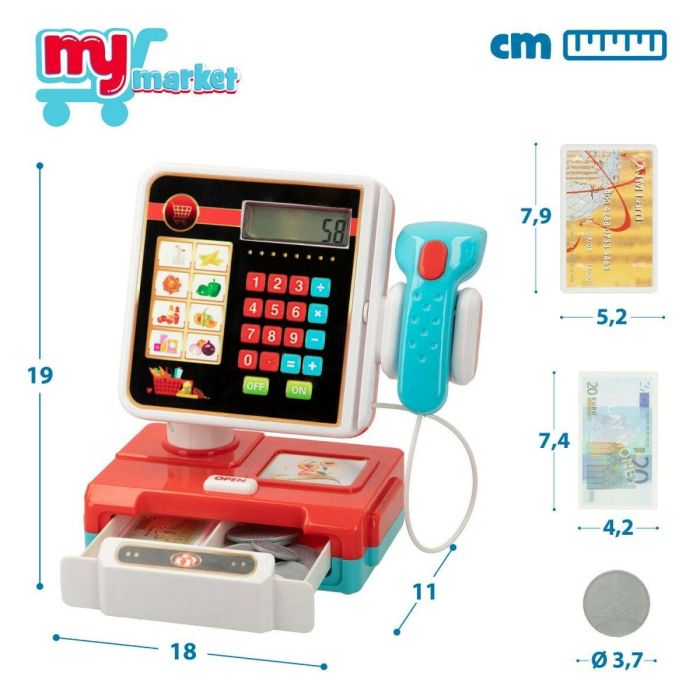 Caja Registradora de Juguete Colorbaby My Home 17 Piezas 18 x 19 x 11 cm 6 Unidades 1 Caja Registradora de Juguete Colorbaby My Home 17 Piezas 18 x 19 x 11 cm 6 Unidades 1