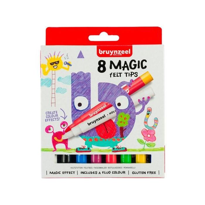 Talens Rotuladores Kids Mágicos Colores Surtidos Estuche 8 Ud - Efecto Mágico