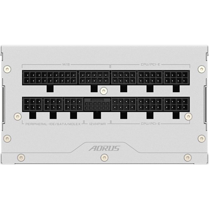 GIGABYTE P1000W ICE Fuente de Alimentación PC 1000W 80 PLUS Platinum ATX 3.0 PCIe 5.0 Modular con Ventilador 120mm Blanca 2