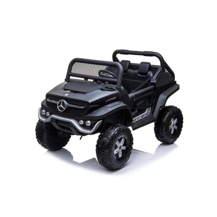 Mercedes Unimog Black Coche Eléctrico Batería 12V 128x86x84cm para Niños