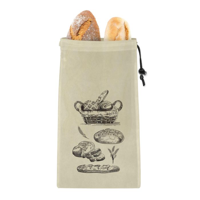 Quttin Set de 2 Bolsas para Pan Reutilizables 25x45 cm (36 Cajas) 3 Quttin Set de 2 Bolsas para Pan Reutilizables 25x45 cm (36 Cajas) 3