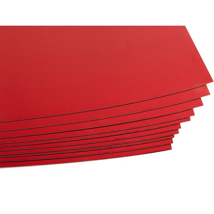 Cartulina Liderpapel 50x65 cm 235 gr-M2 Metalizada Rojo 10 unidades 4