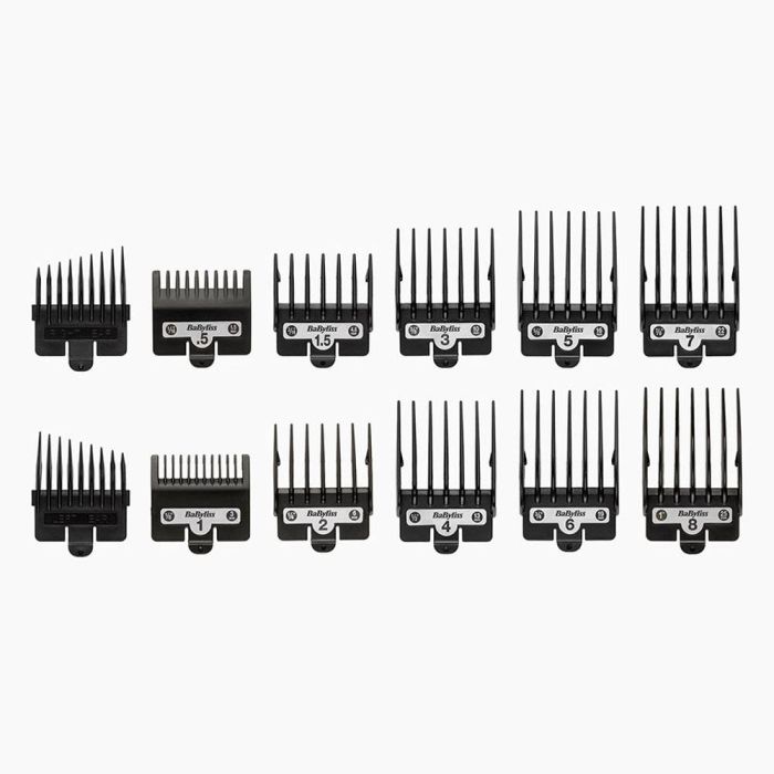 Babyliss Cortapelos inalámbrico con cuchillas de acero japonés, 10 peines guía y mango de metal 2 Babyliss Cortapelos inalámbrico con cuchillas de acero japonés, 10 peines guía y mango de metal 2