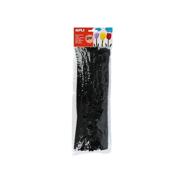 Apli Limpiapipas Negro 300x6 mm - 50 Unidades