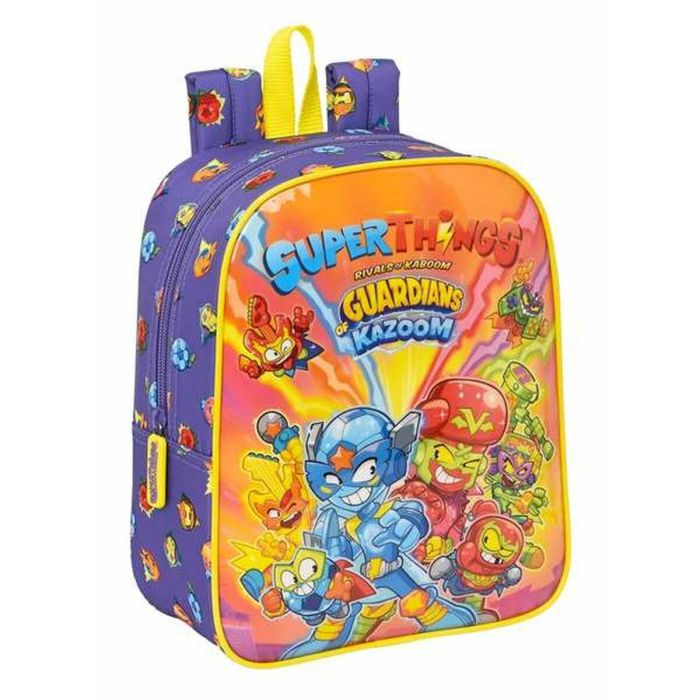 Mochila Escolar SuperThings Guardians of Kazoom Amarillo Morado 22 x 27 x 10 cm Mochila Escolar SuperThings Guardians of Kazoom Amarillo Morado 22 x 27 x 10 cm